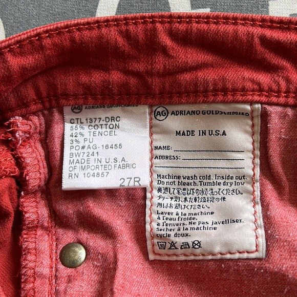 AG Adriano Goldschmied "The Stevie Ankle sz27r - Picture 9 of 11